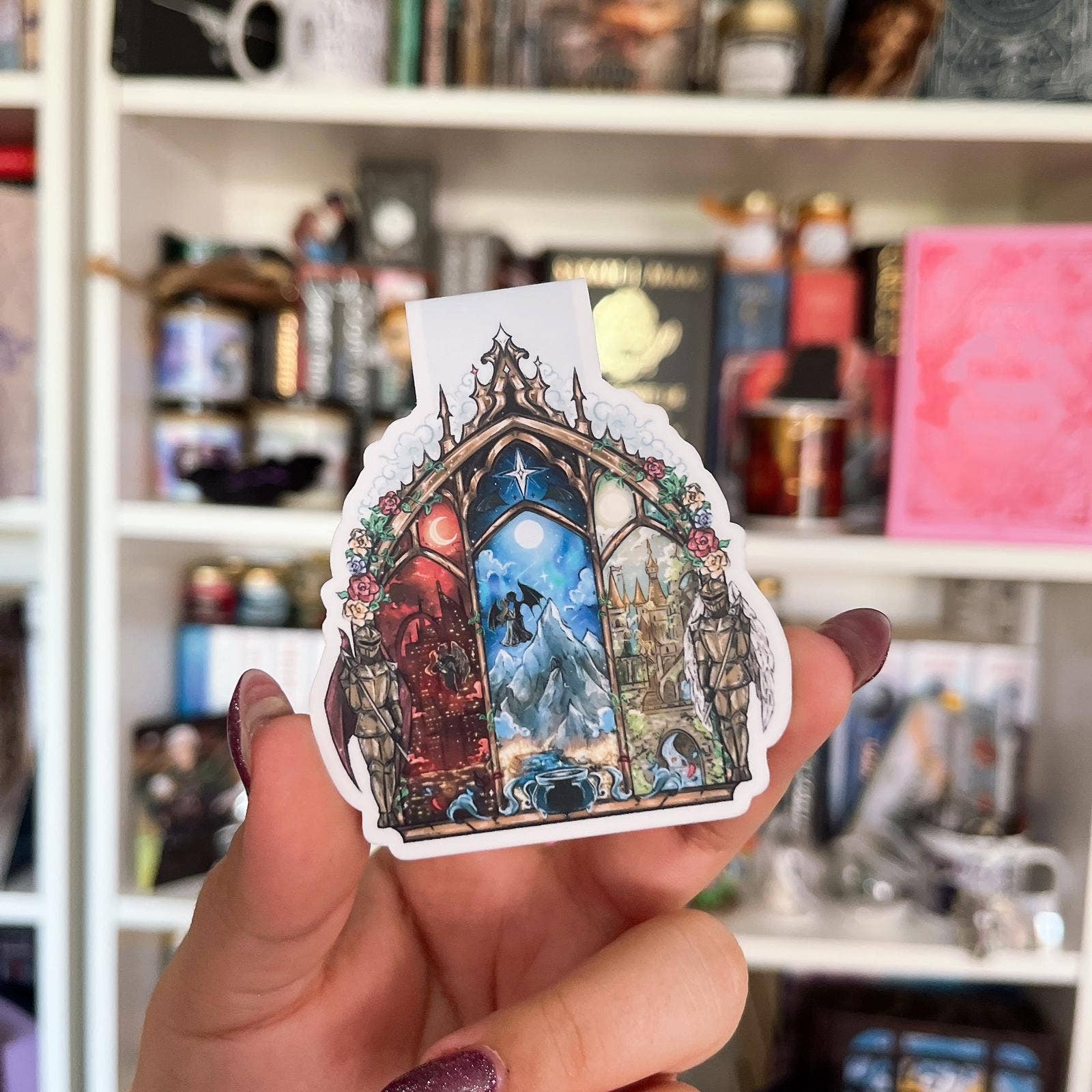 Alsace’s Art - Wholesale Bookmark - World Of Maas Velaris Terrasen Lunathion Magnetic Bookmark3