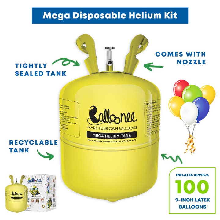 Balloonee - Wholesale Balloon - Balloonee Mega Disposable Helium Party Kit2