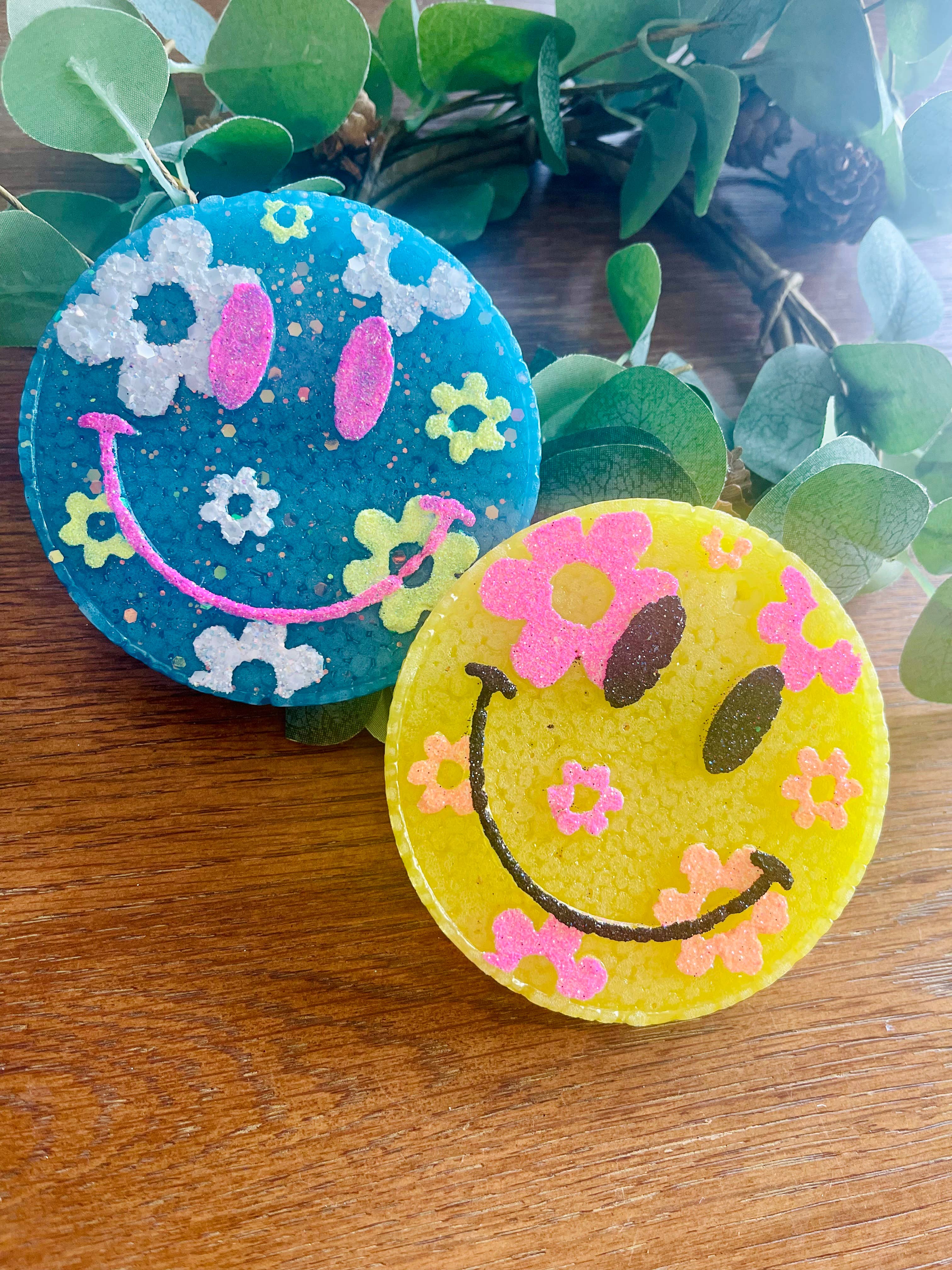 Stay Fresh’ies Air Fresheners - Wholesale Car Freshener - Women's - Flower Happy Face Car Freshie 1