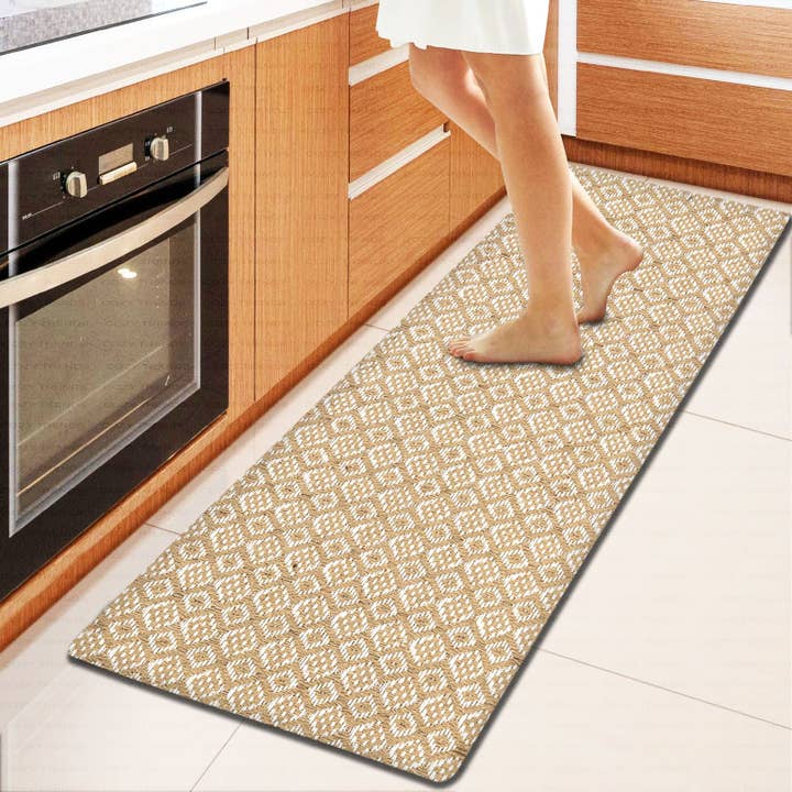 COZY HOMES COLLECTION - Wholesale Floor Mat - Anti-Fatigue Runner Mat Kitchen/Bathroom Handwoven 18x48''7