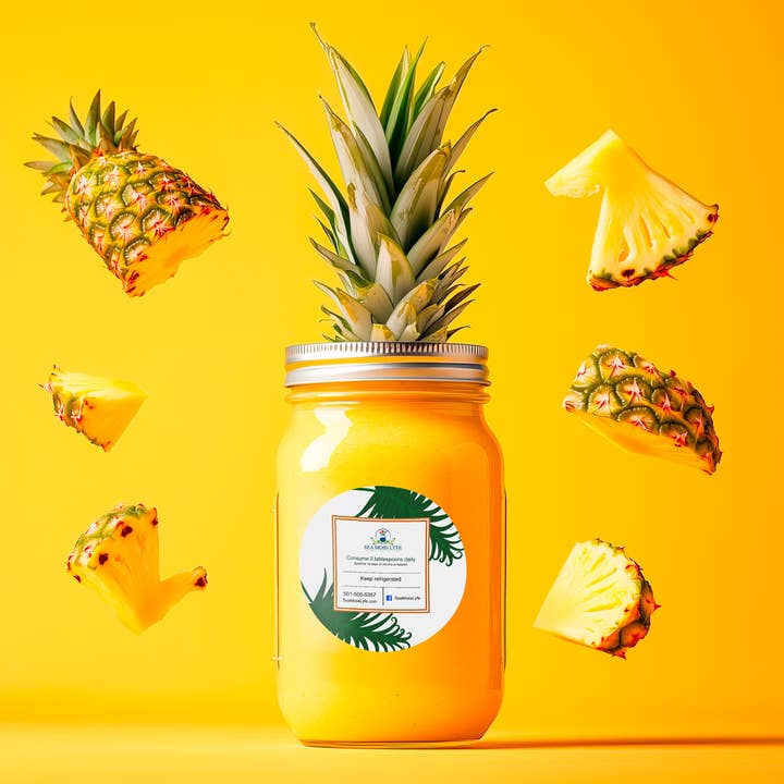 Pineapple Sea Moss Gel 16oz for wholesale by Sea Moss Lyfe