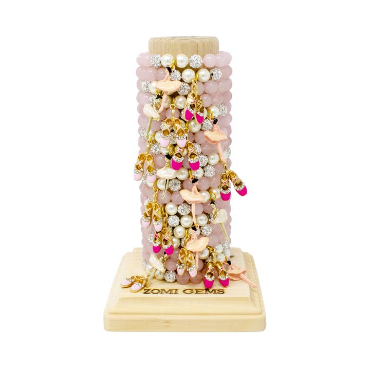 Tiny Treats and ZOMI GEMS - Wholesale Beaded Bracelet - Kids - Fancy Ballerina Dance Bracelet Tower