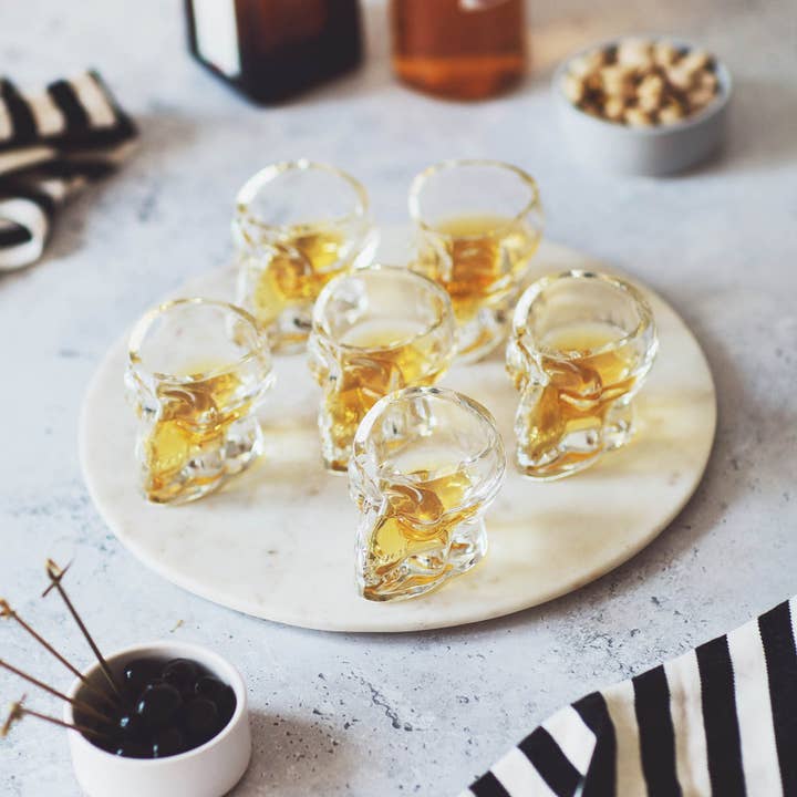 Becky Broome - Wholesale Shot glass - Halloween Small Skull Glass