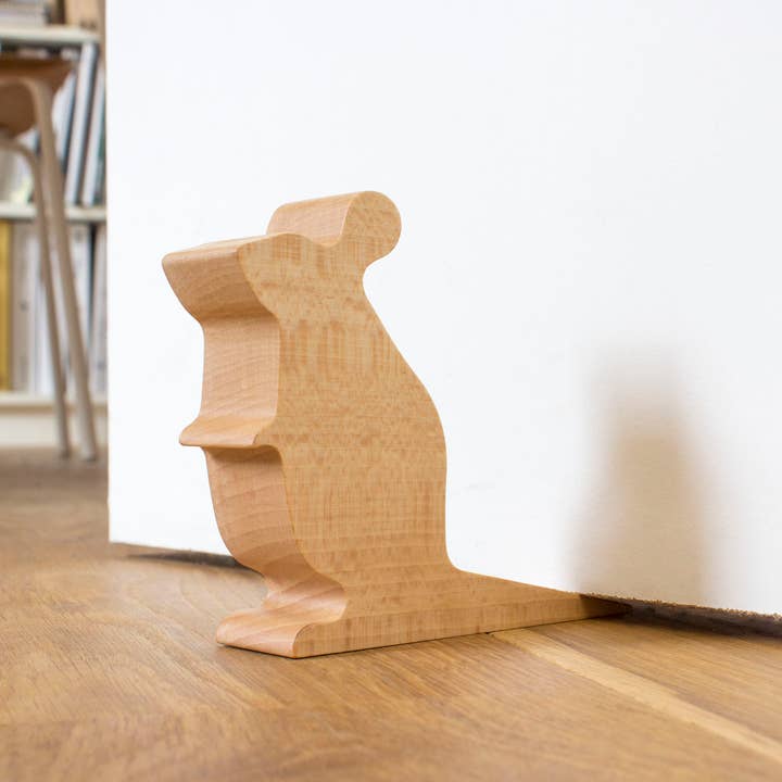 Reine Mère - Wholesale Door Stop - Mimi - Solid beech wood door handle (made in France)