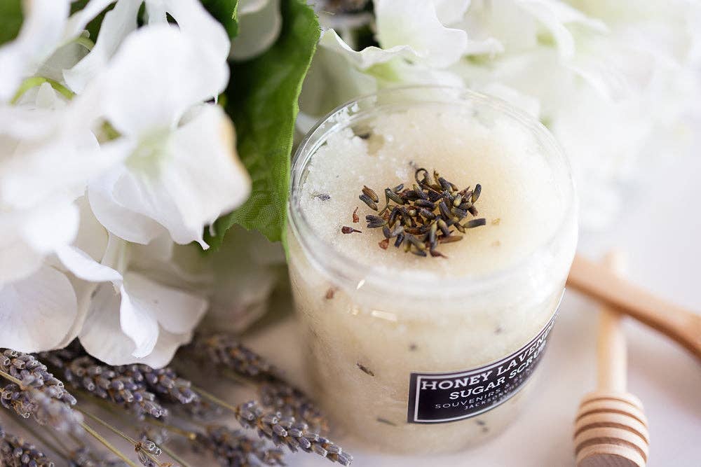 Souvenirs & Sundries – Engroshandel Bodyscrub/eksfolierende produkt – Honning og lavendel sukker-skrub2