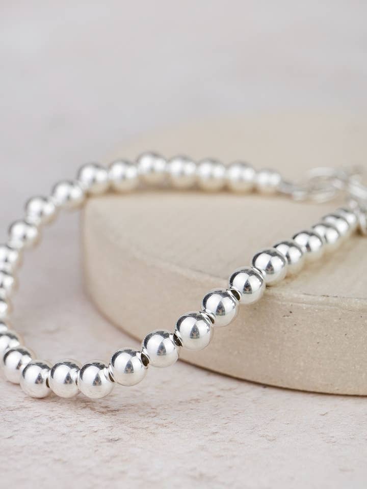 Sterling Silver Bead Bracelet for wholesale by Lucy Kemp Jewellery