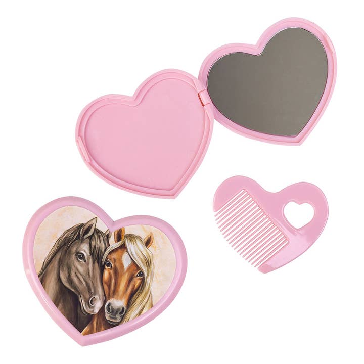 Accentra - Wholesale Bath & Body Set - I Love Horses Girl Gift Set with Pocket Mirror1