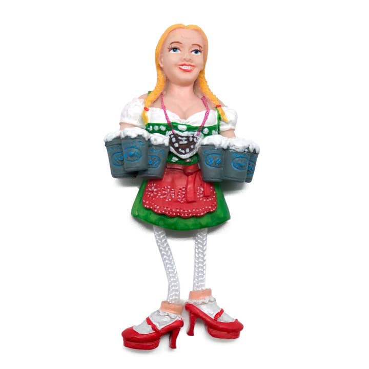 European Heritage Gifts - Wholesale Magnet - Novelty Magnet of German Lady with String Legs