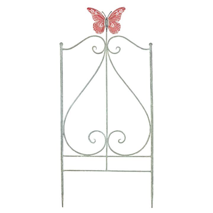 Butterfly Spring Scrolled Garden Trellis for wholesale by Hanna's Handiworks
