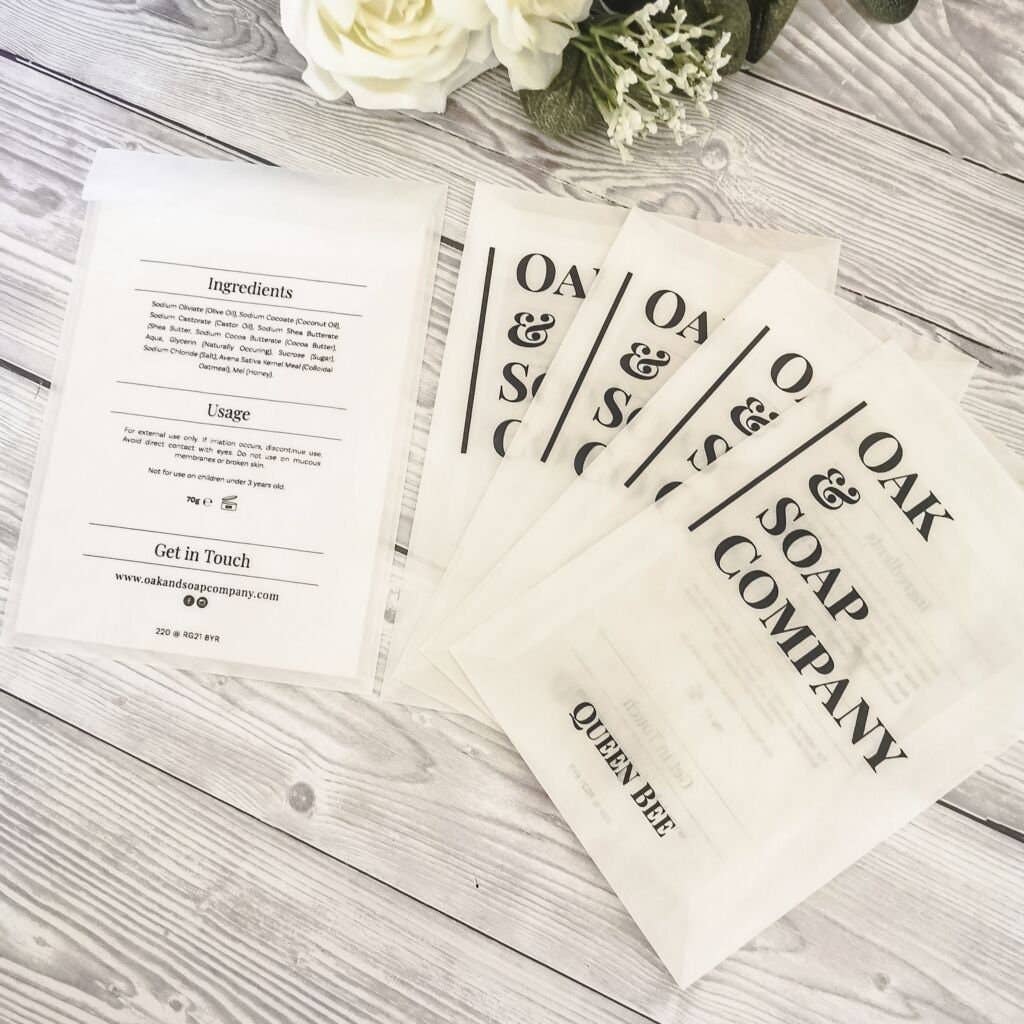 SR Creative Studio - Wholesale Gift Bag - Printed Glassine Bags for Wax Melts, Food, and Soap6