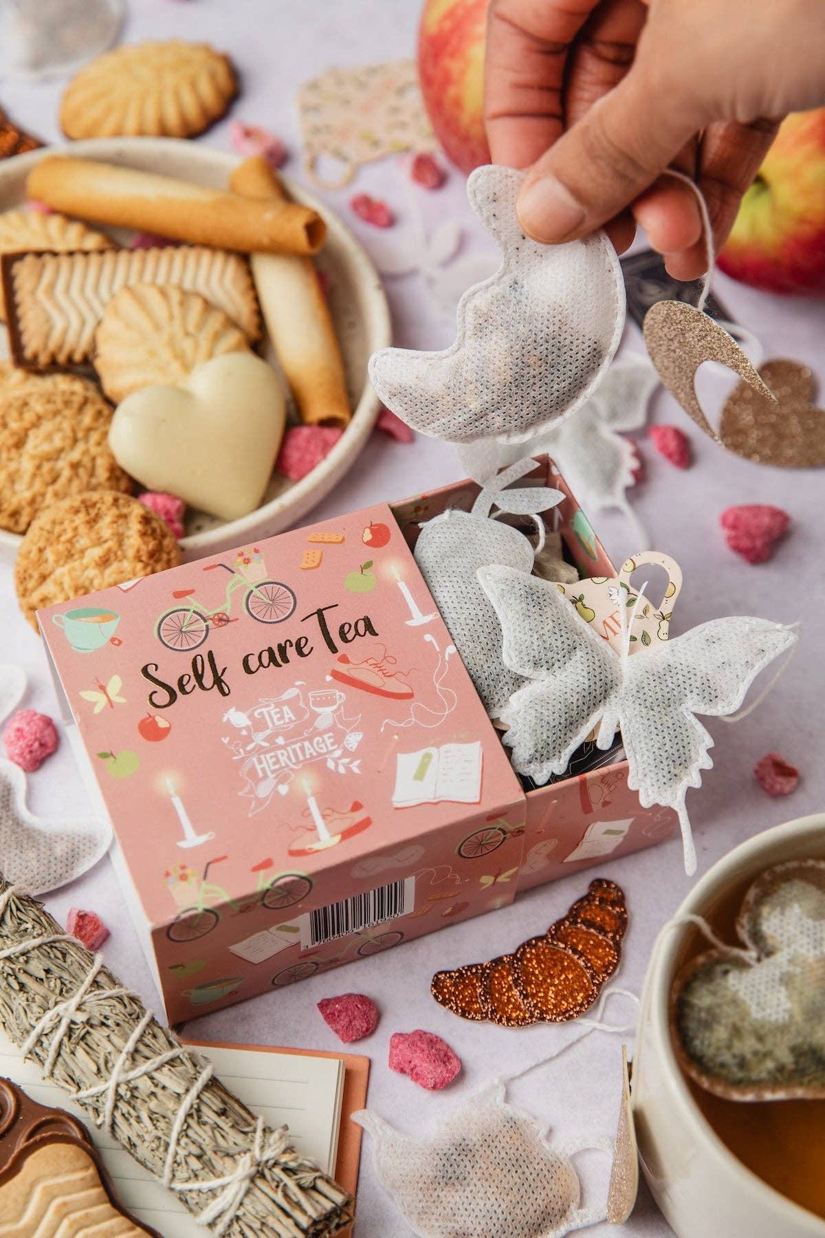Tea Heritage - Wholesale Tea Bags - Self Care Tea Box – 10 Cocooning-Shaped Sachets5