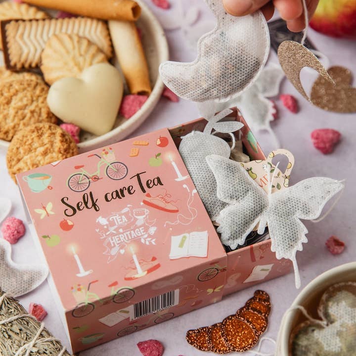 Tea Heritage - Wholesale Tea Bags - Self Care Tea Box – 10 Cocooning-Shaped Sachets5