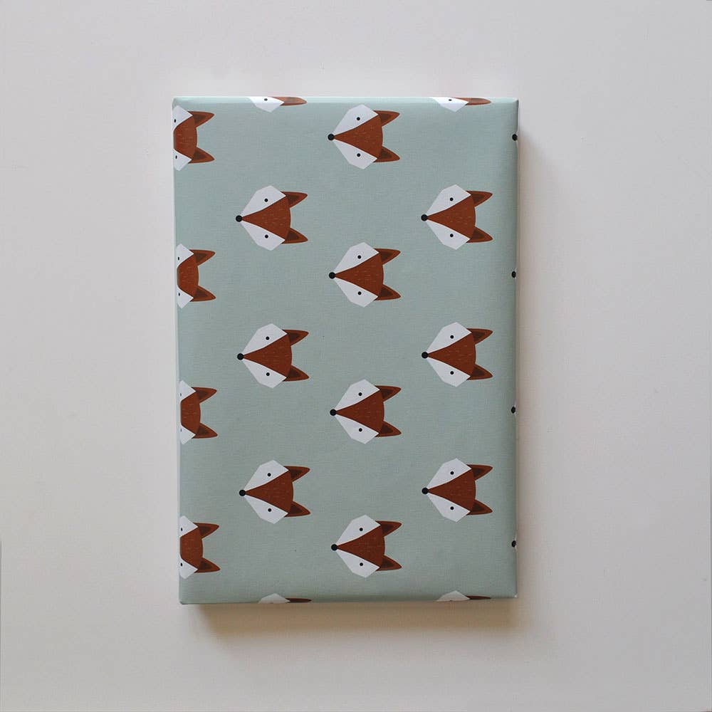 Linienwerk – papel de embrulho por atacado – Papel de presente com estampa de raposa1