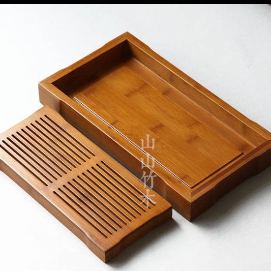 everythingbamboo – Bandeja de servir por atacado – Tabuleiro de chá de bambu Premium Gongfu Bandeja de servir chá e café artesanal13