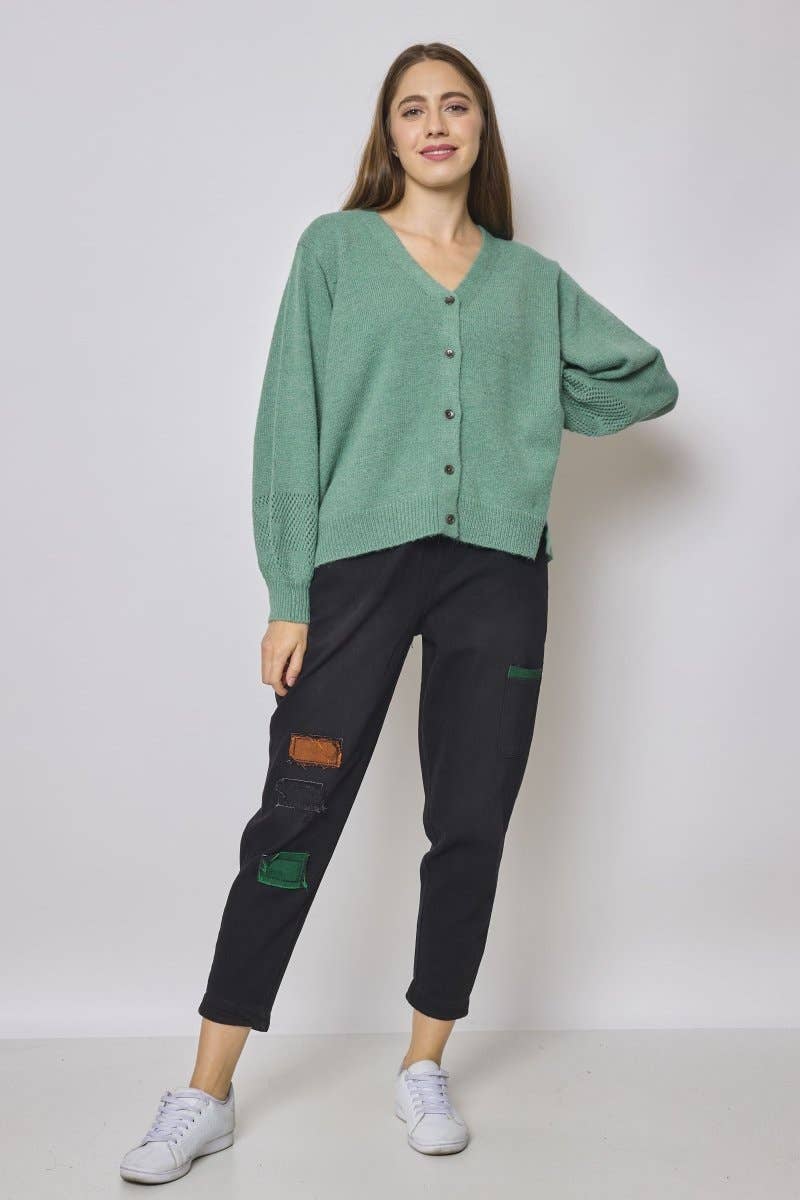 BELLA BLUE - Vendita all'ingrosso Cardigan - Donna - Cardigan in lana e cotone - PU-10