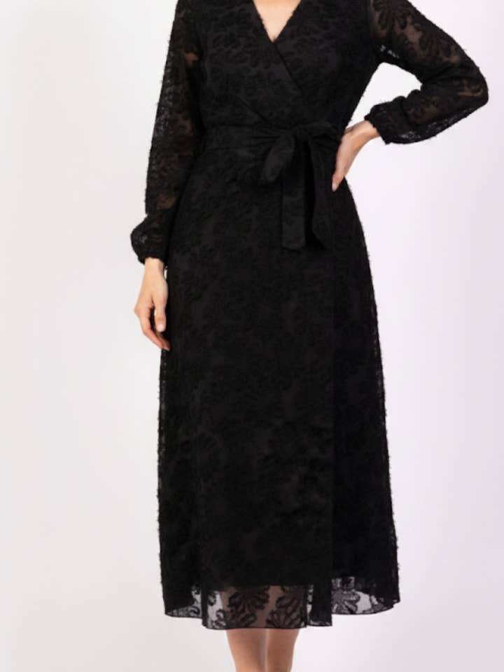 16088 black long dresses for wholesale by Lilie Rose