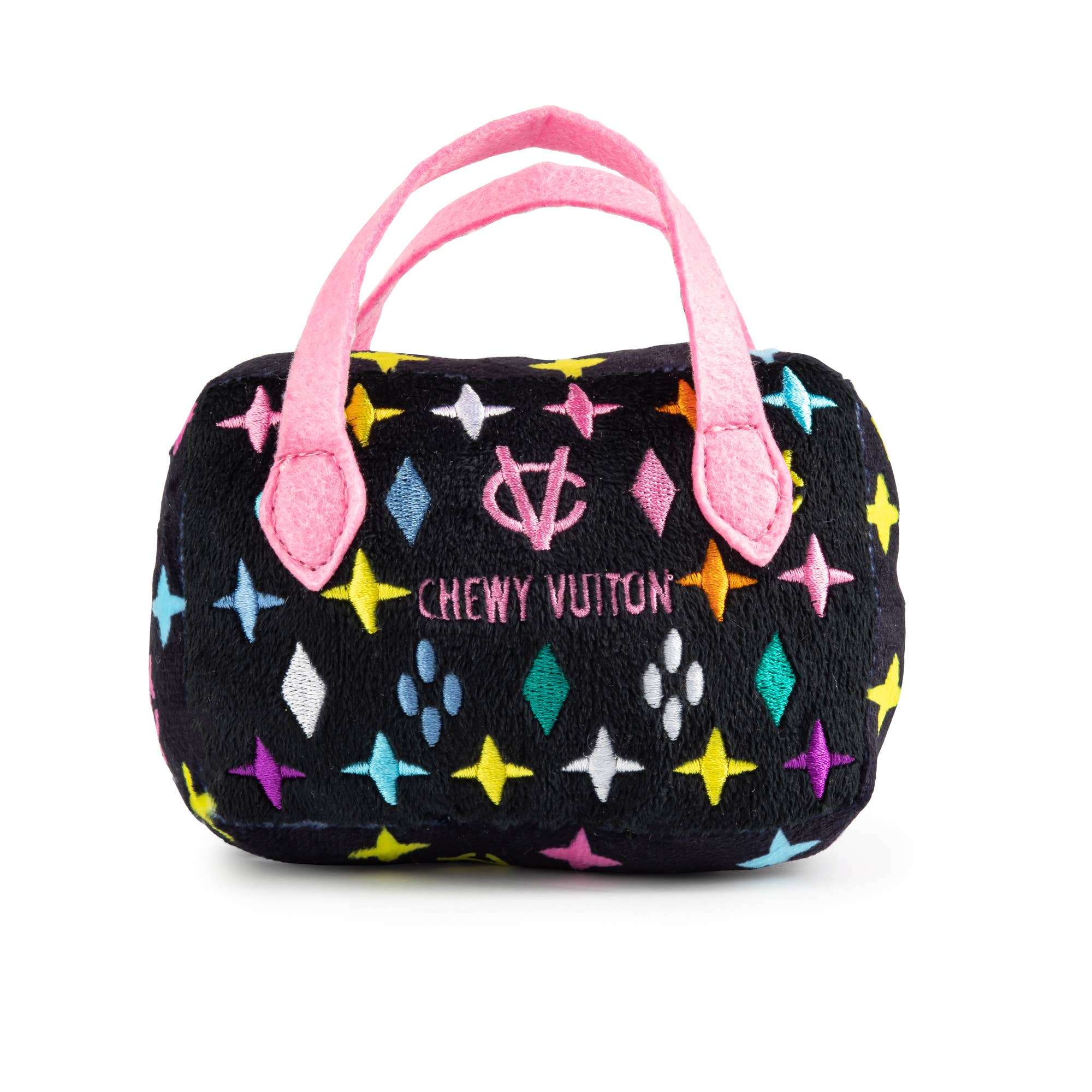 Haute Diggity Dog - Wholesale Pet Squeaky Toy - Dog - Black Monogram Chewy Vuiton Handbag Squeaker Dog Toy5