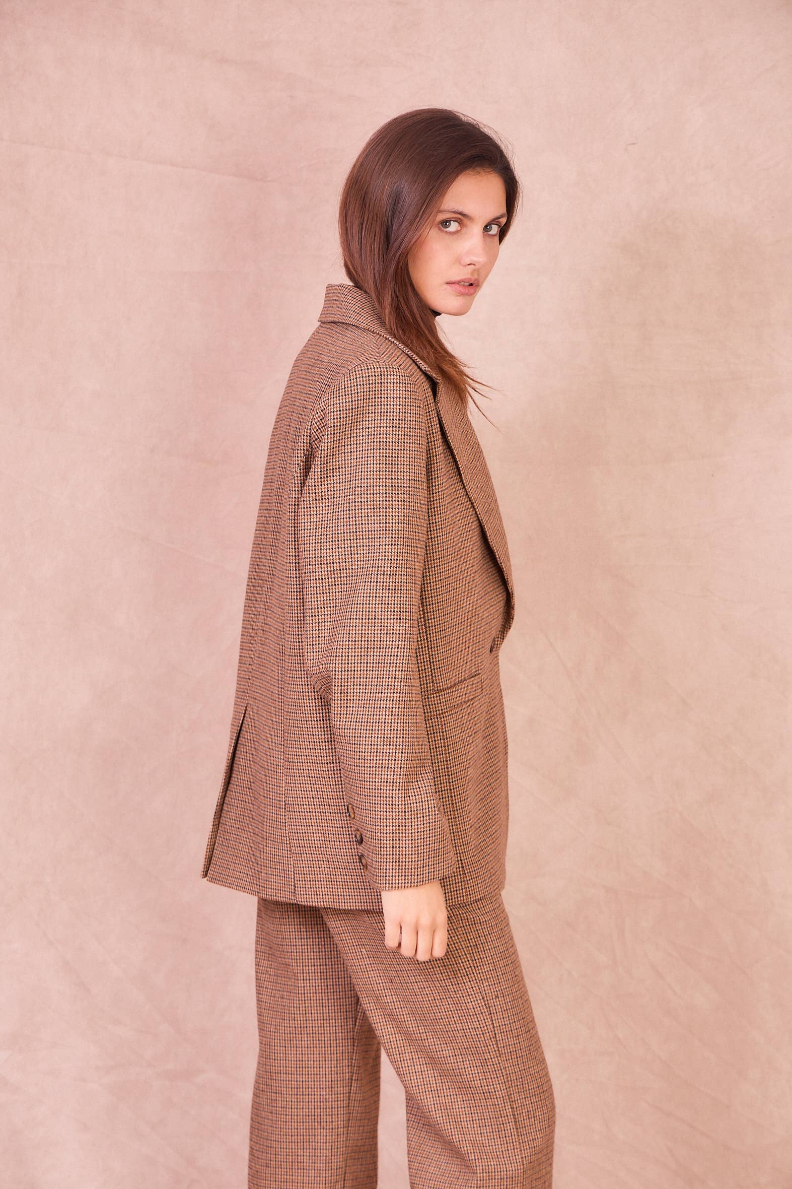 Calie Paris - Vente Veste – femme - GUSTIN – Veste Tailleur en Laine Mélangée8