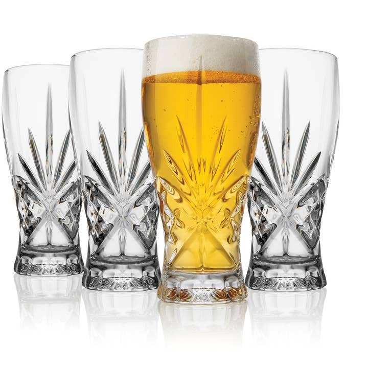 Godinger - Wholesale Beer Glass/Mug - Set of Four Dublin Pint Beer Glass - Gifts for Him0