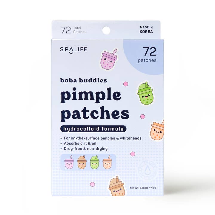 Boba Buddies Hydrocolloid Pimple Patches for wholesale by My Spa Life