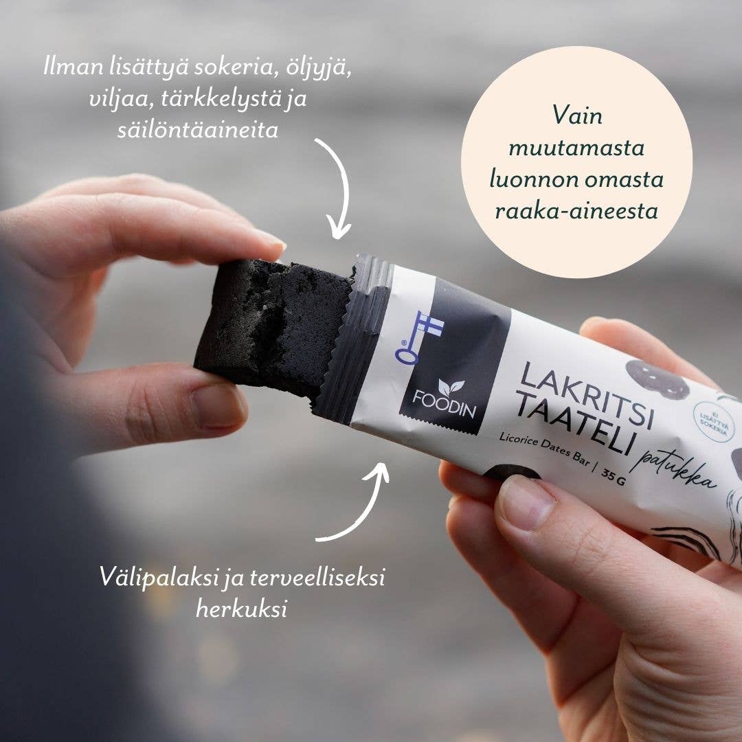 Foodin - Wholesale Snack Bar - Licorice Dates Bar, 35 g1