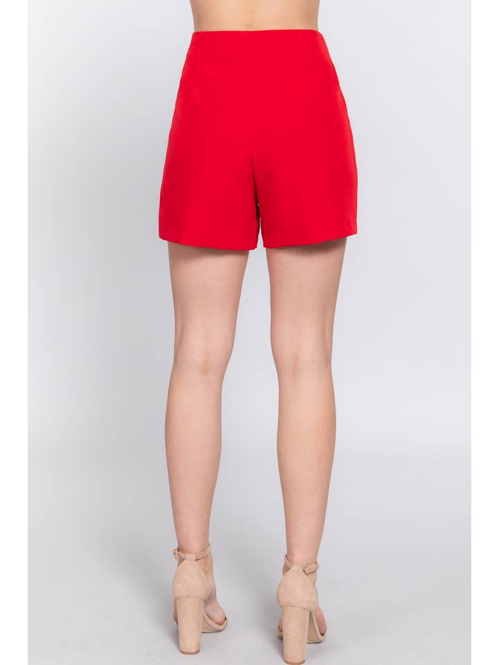 Active Basic | Active USA – wholesale Shorts – Dam – Shorts med hög midja Pinktuck18