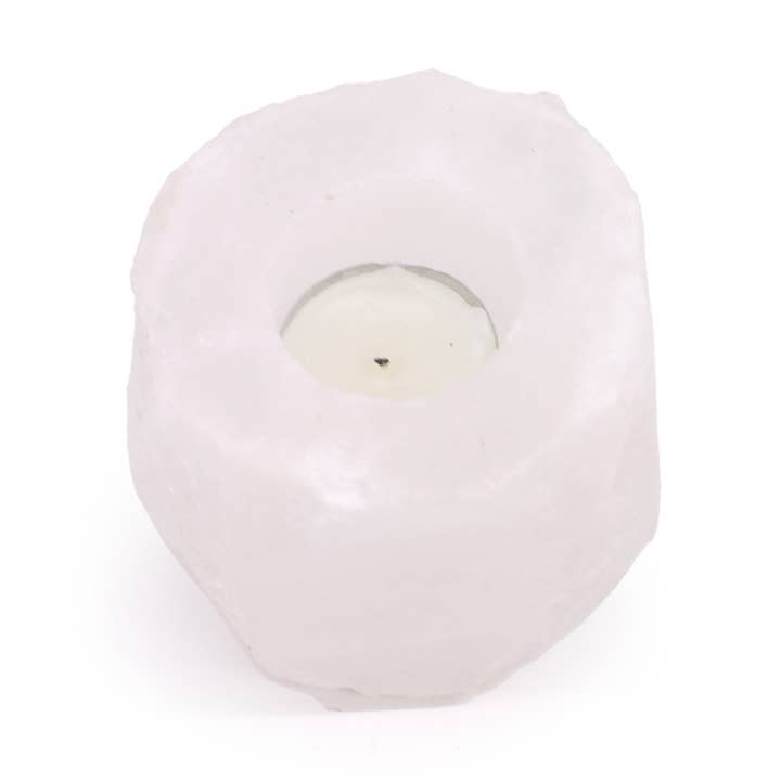 Crystal Rock Himalayan Salt Candle Holder for wholesale by AWGifts Europe