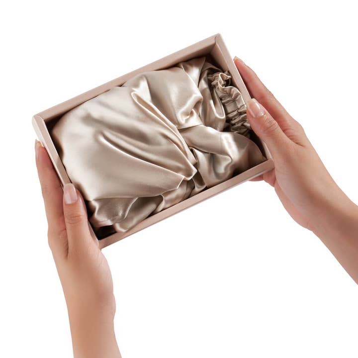 Blissy - Wholesale Sleep Cap / Bonnet - Women's - Blissy Bonnet - Champagne - Large7