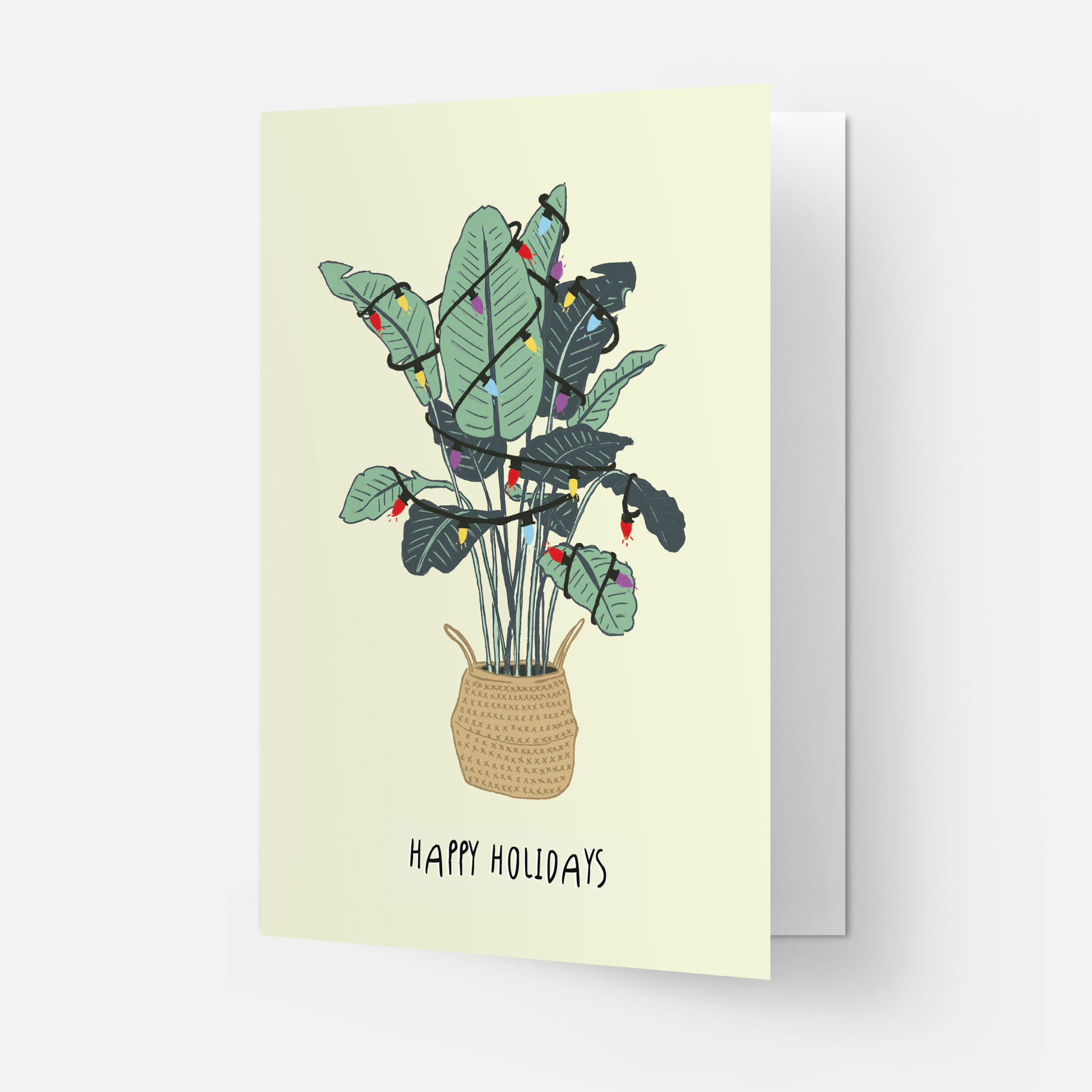 Kaart Blanche – wholesale Christmas card – Plant Christmas greeting card1