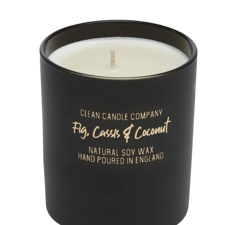 Sojawachskerze mit Feigen, Cassis und Kokosnuss für den Großhandel von The Clean Candle Company