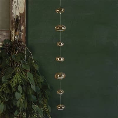 HomArt - Wholesale Ornament Set - Glass Ball Strands - Amber Luster1