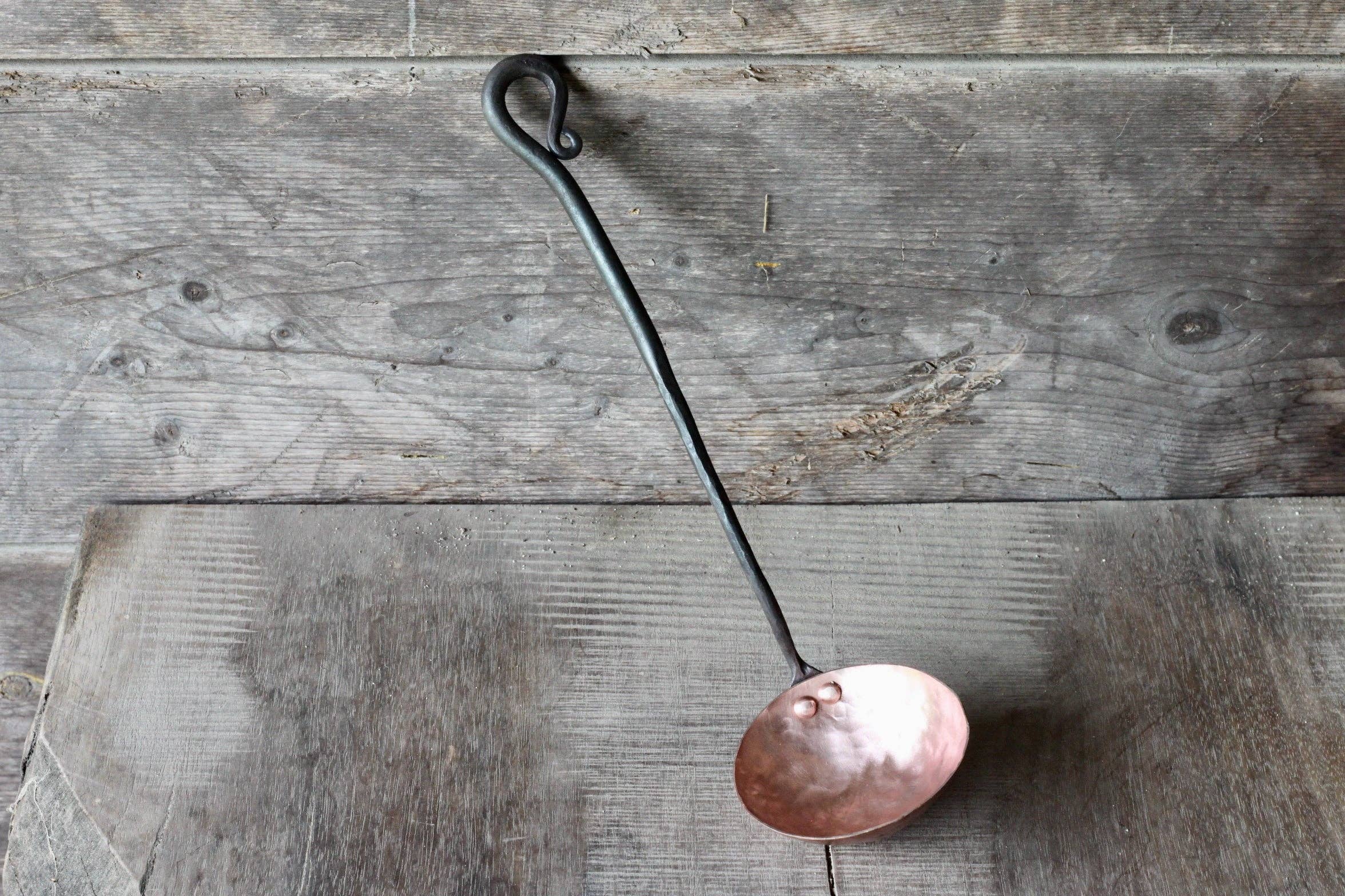 Wicks Forge - Wholesale Ladle - Copper and Steel Ladle - Reverse Curl9