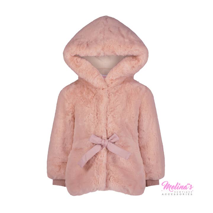 Rosa Fuskpäls för wholesale av Melina's Bowtique