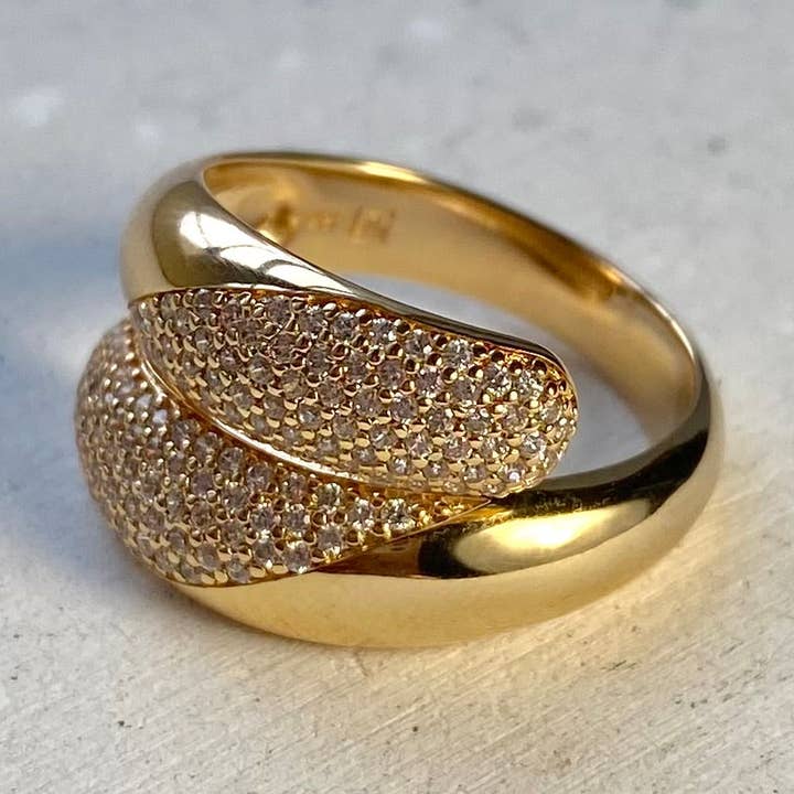 Bague Plaqué or JORDYN pour la vente par Zelda Bijoux