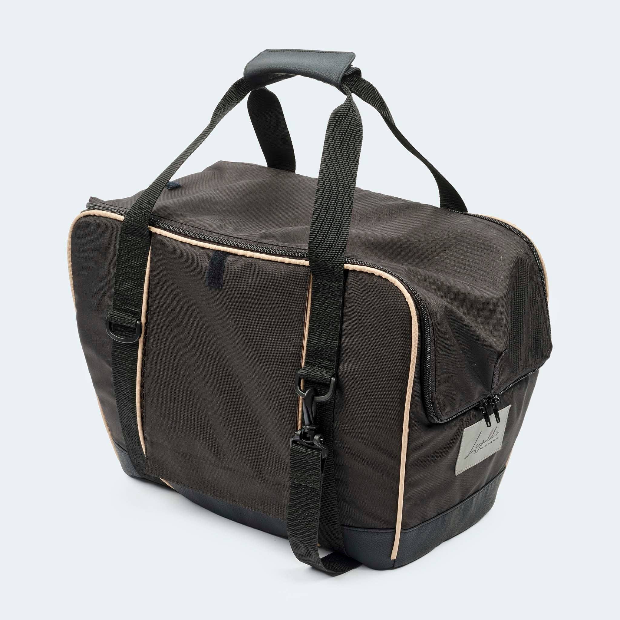 ​​Leopold's Finest for dogs - Vente Caisse de transport – chien - Sac de vélo noir pour chiens6