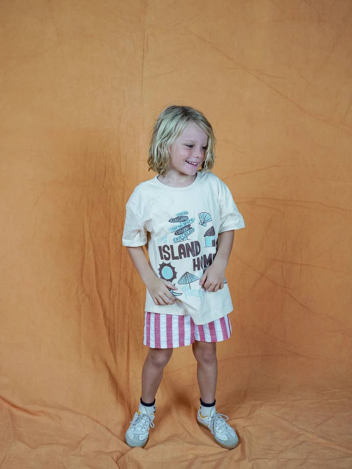 Duke Stripe Shorts – Reversible (Two shorts in one ) for wholesale by Lokal Folk - Reversible Kidswear