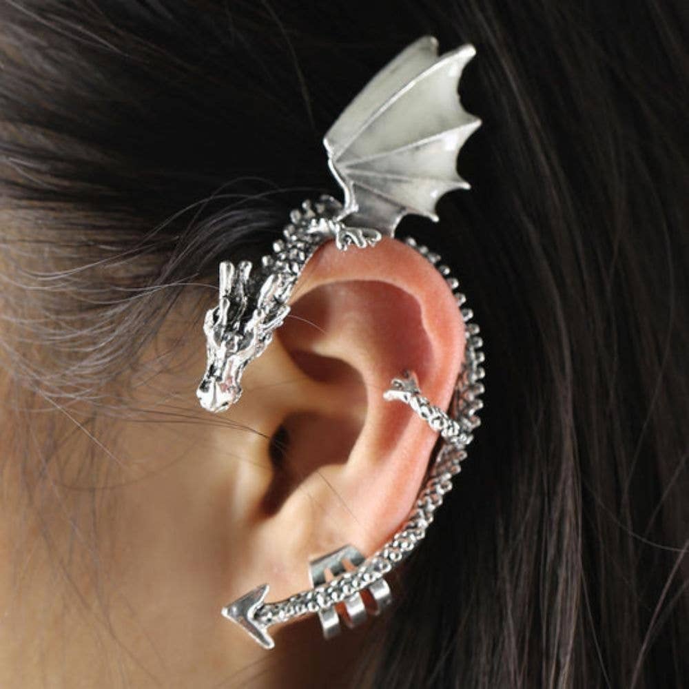 Ashlen - Wholesale Cuff/Wrap Earrings - GLOW IN THE DARK DRAGON EAR CUFF4
