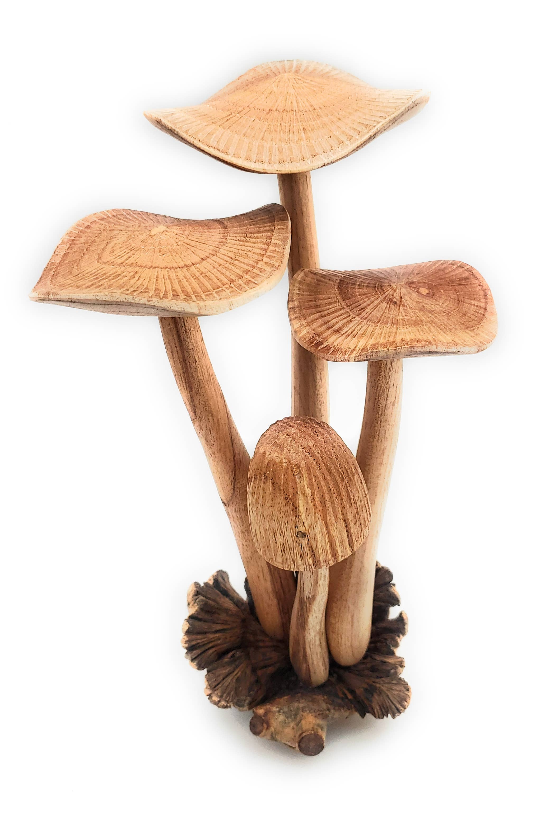 A Lost Art - Wholesale Decorative Tabletop Object - Hand Carved Jumbo Wooden Magical Mushroom1