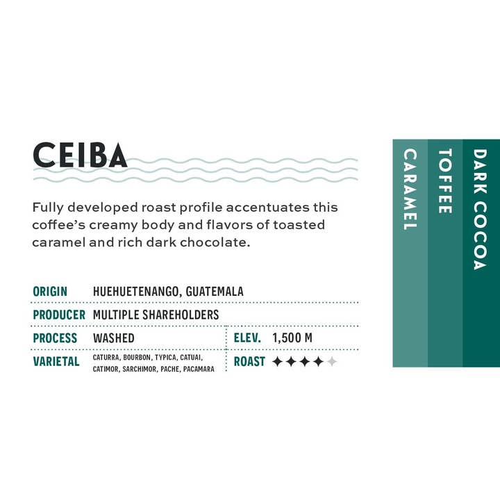 Ceiba for wholesale by De Fer Coffee & Tea