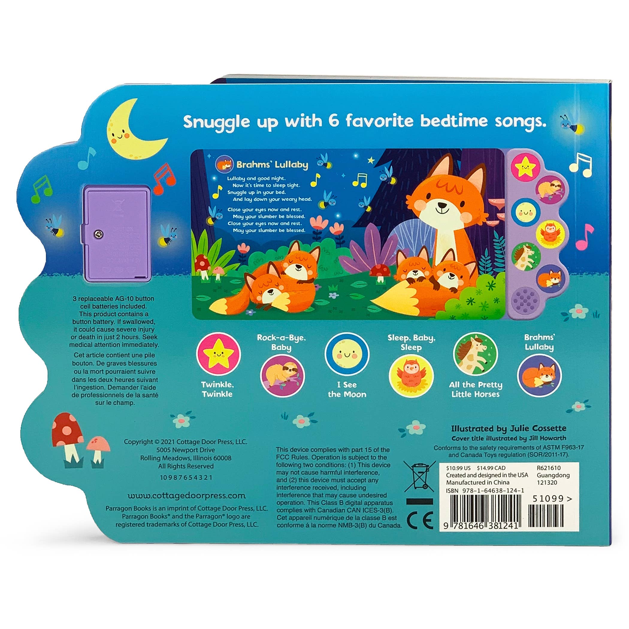 Cottage Door Press - Wholesale Baby & Toddler Book (0-2) - Baby's First Bedtime Songs Interactive Sound Book4