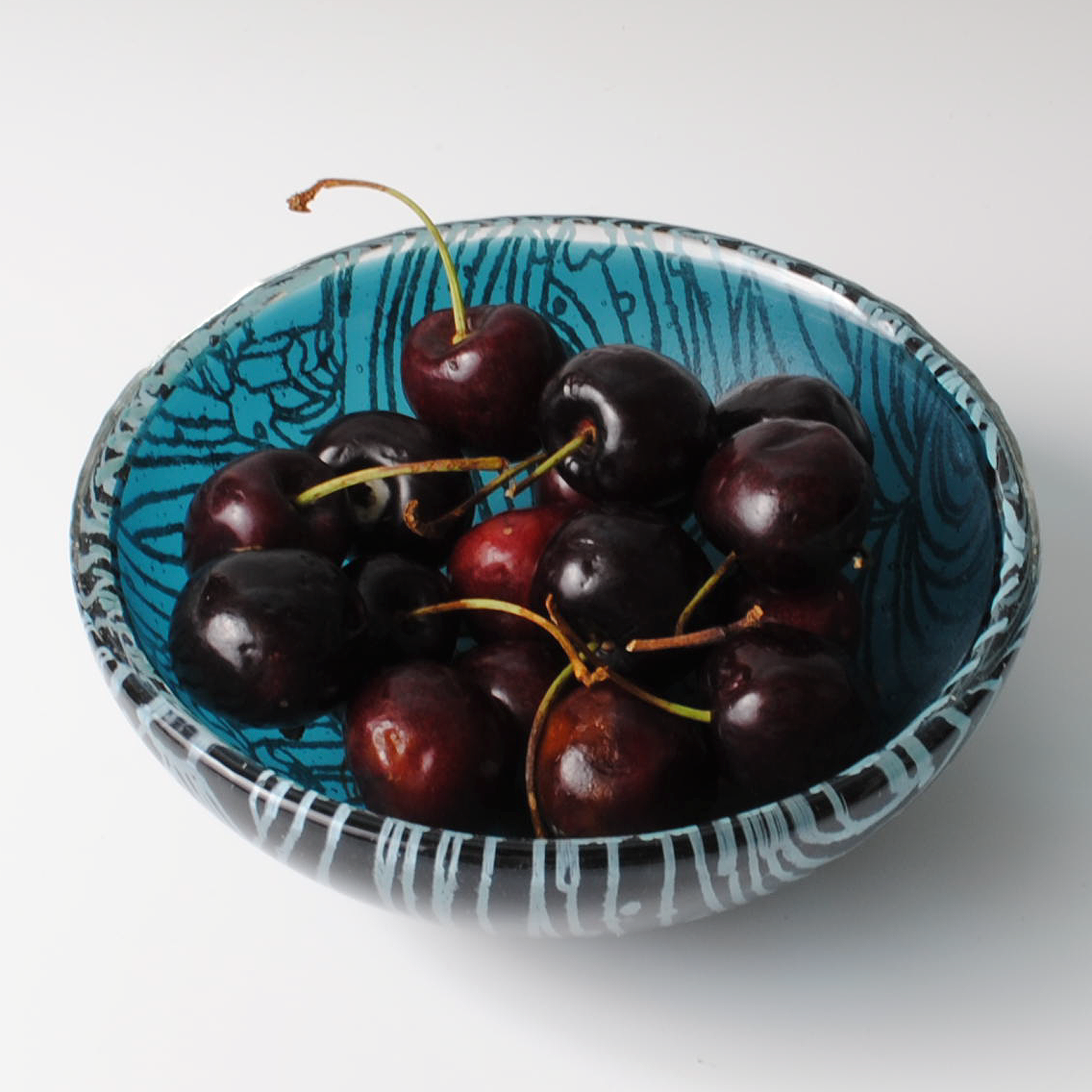 Kiku Handmade | Contemporary Fused Glass Home Goods - Wholesale Decorative Plate/Dish/Bowl - Koi Fused Glass 5" Small Bowl3