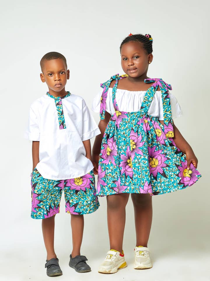 TOBI PINAFORE KIDS for wholesale by Abebi Modish