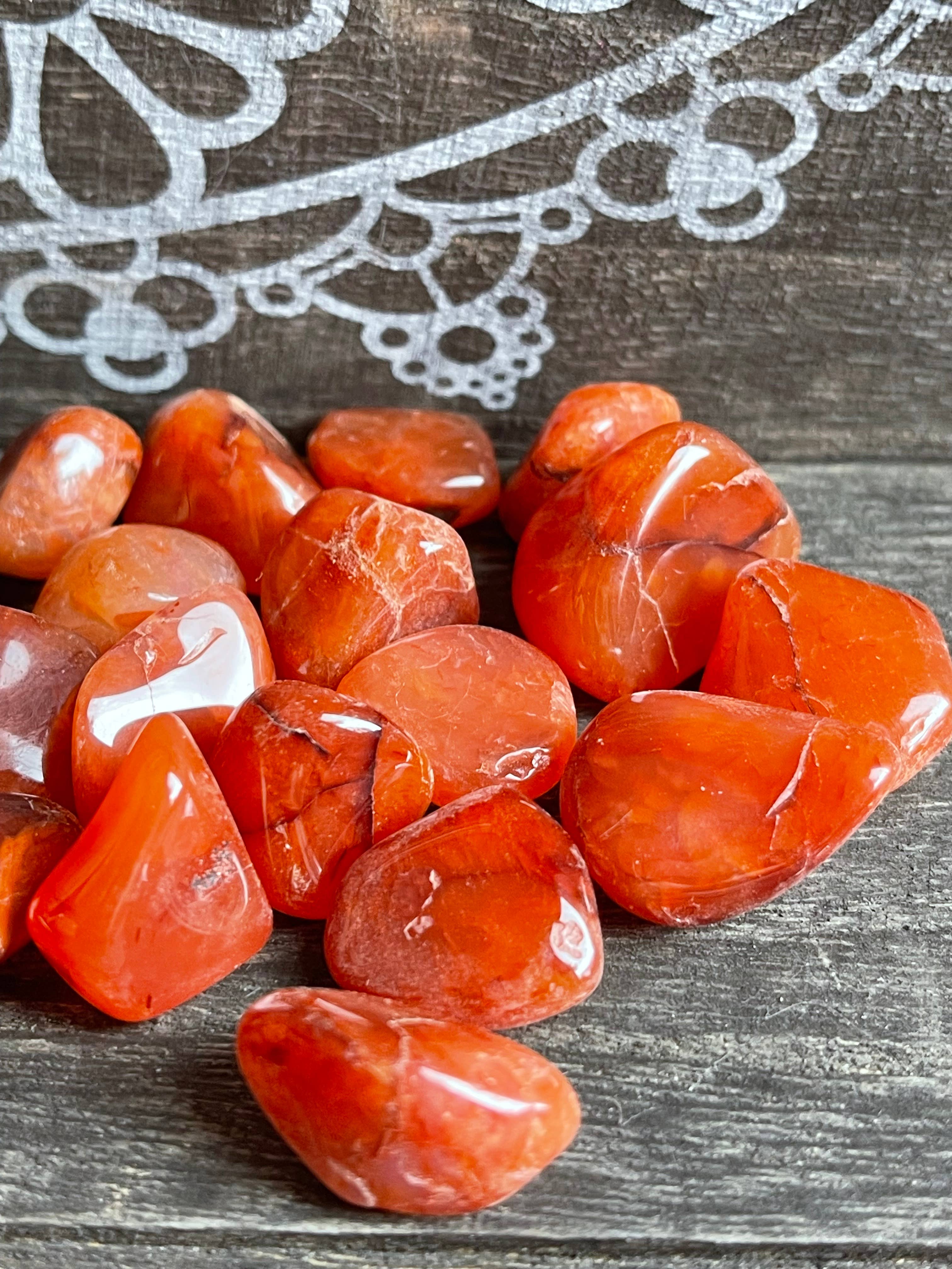Tumbledshop - Wholesale Spiritual Stone/Crystal - Carnelian Tumbled Stones, You Choose3