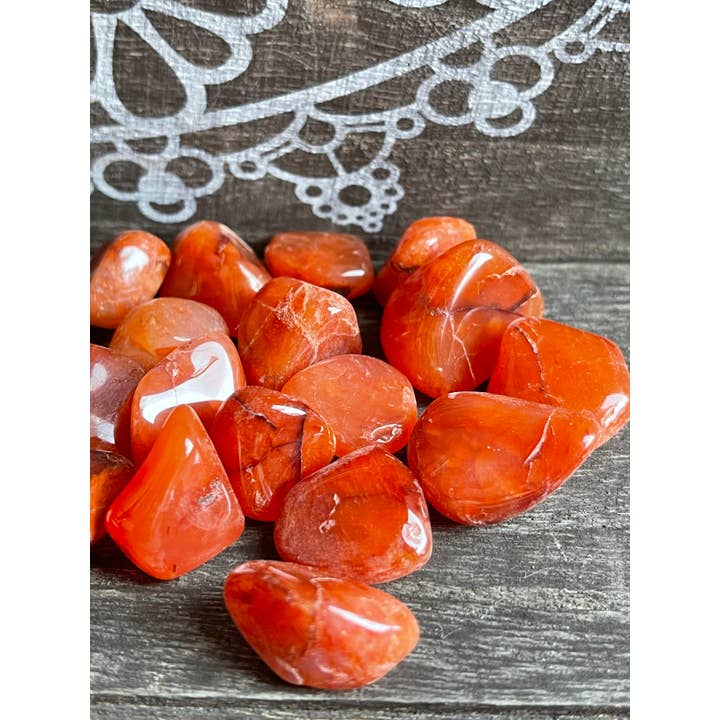 Tumbledshop - Wholesale Spiritual Stone/Crystal - Carnelian Tumbled Stones, You Choose3