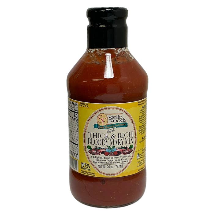 Stello Foods - Rosie's Thick & Rich Bloody Mary Mix 26 oz for wholesale by Stello Foods, Inc.