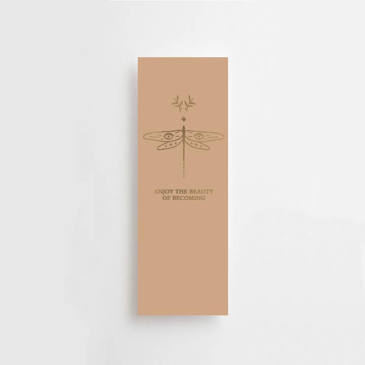 ENJOY THE BEAUTY OF BECOMING - BOOKMARK - GOLD - GIFT TAG for wholesale by Anna Cosma