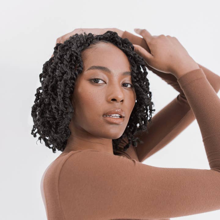 Boho Short Twist Bob a mezzanotte per la vendita all'ingrosso da parte di Boho Locs