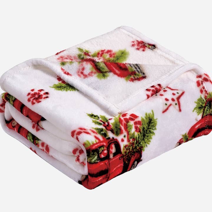 Infinite Basics - Wholesale Throw Blanket - Christmas Blanket Cozy Festive Holiday Throw Blanket 50" x 60"31