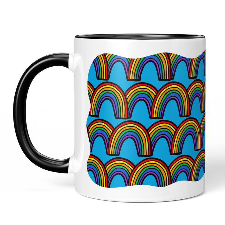 Tasse mit Regenbogenmuster für den Großhandel von TeePee Creations