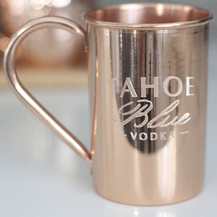 Custom Logo or Design Engraved Copper Mugs for wholesale by Copper Mug Company
